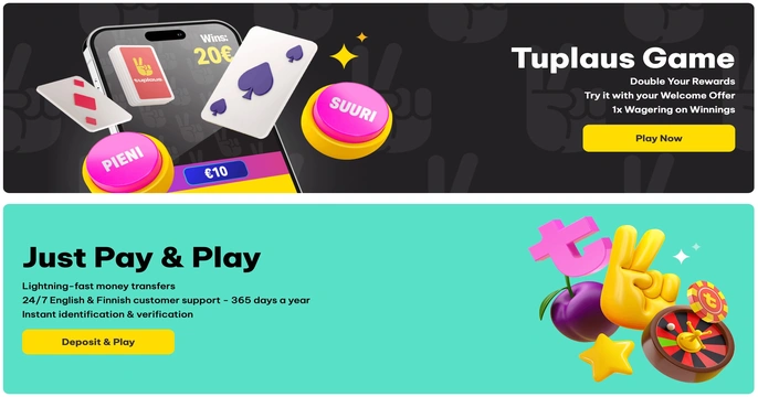 Tuplaus Casino Bonus